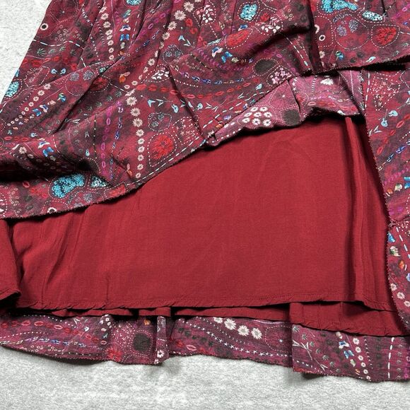 Zadig & Voltaire Dress Womens L Purple Remus Psyche Designer Long Sleeve A-Line - Picture 8 of 13